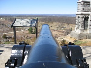 Historische Kanone in Gettysburg