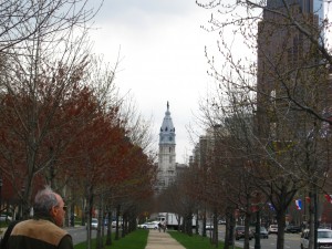 Blick auf die Philadelphia City Hall