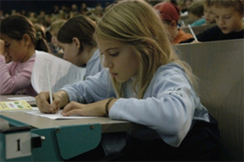 Schüler in Vorlesung