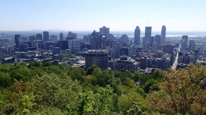 Blick vom Mont Royal auf Downtown