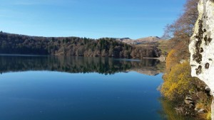 Lac Pavin ( Ende November im Vulkansee schwimmen )