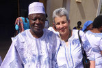 Carola Lentz und Stanislas Meda bei einem Familientreffen in Hamile, Ghana, Dezember 2016