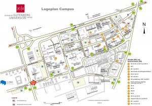 map of the JGU-campus