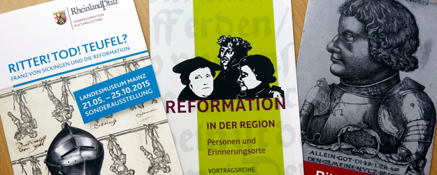 Aktuell läuft die Vortragsreihe 'Reformation in der Region' und am 21. Mai wird die Ausstellung 'Ritter! Tod! Teufel?' im Landesmuseum Mainz eröffnet. <small>(Foto: Stefan F. Sämmer)</small> Aktuell läuft die Vortragsreihe 'Reformation in der Region' und am 21. Mai wird die Ausstellung 'Ritter! Tod! Teufel?' im Landesmuseum Mainz eröffnet. <small>(Foto: Stefan F. Sämmer)</small>