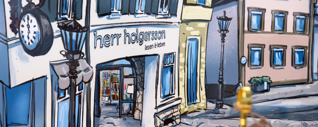 Die Buchhandlung der beiden Gutenberg-Alumnae Jasmin Marschall und Elisabeth Windfelder liegt mitten im Kern von Gau-Algesheim. (Foto: Peter Pulkowski) Die Buchhandlung der beiden Gutenberg-Alumnae Jasmin Marschall und Elisabeth Windfelder liegt mitten im Kern von Gau-Algesheim. (Foto: Peter Pulkowski)