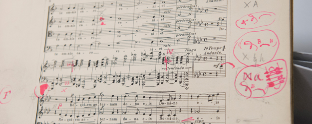 Der Korrekturabzug dieses Klavierauszugs von Giovanni Sgambatis Der Korrekturabzug dieses Klavierauszugs von Giovanni Sgambatis