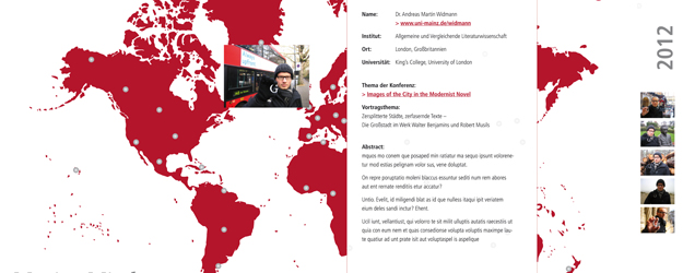 The 25-year-old Simone Schröder presented her idea for a digital world map linked to the university website. (photo: Peter Pulkowski) The 25-year-old Simone Schröder presented her idea for a digital world map linked to the university website. (photo: Peter Pulkowski)