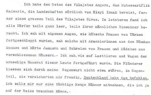 Auszug aus einem Schreiben von Franz Günther an Arthur von Gwinner (© Deutsche Bank, Historisches Institut).