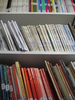 Shelf with journals