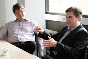 Univ.-Prof. Dr. Stefan Kramer (l.) und Univ.-Prof. Dr. Andreas Hildebrandt (r.) (Foto: Stefan F. Sämmer)