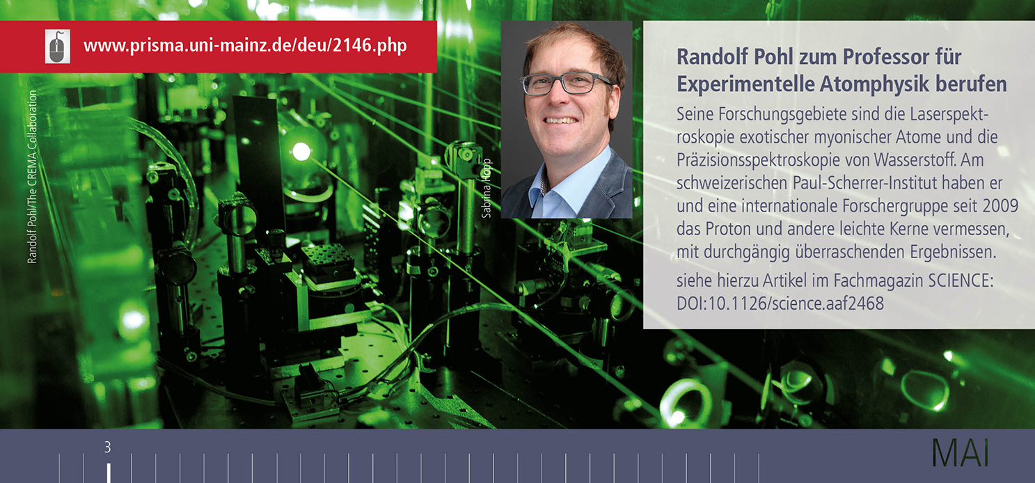 Mehr zu Forschung und wissenschaftlichem Werdegang von Randolf Pohl