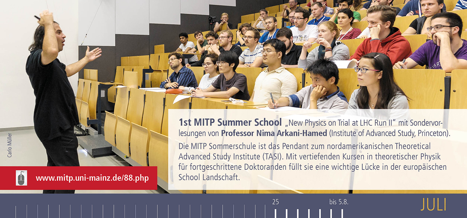 Link zur Webseite MITP Summer School 2016
