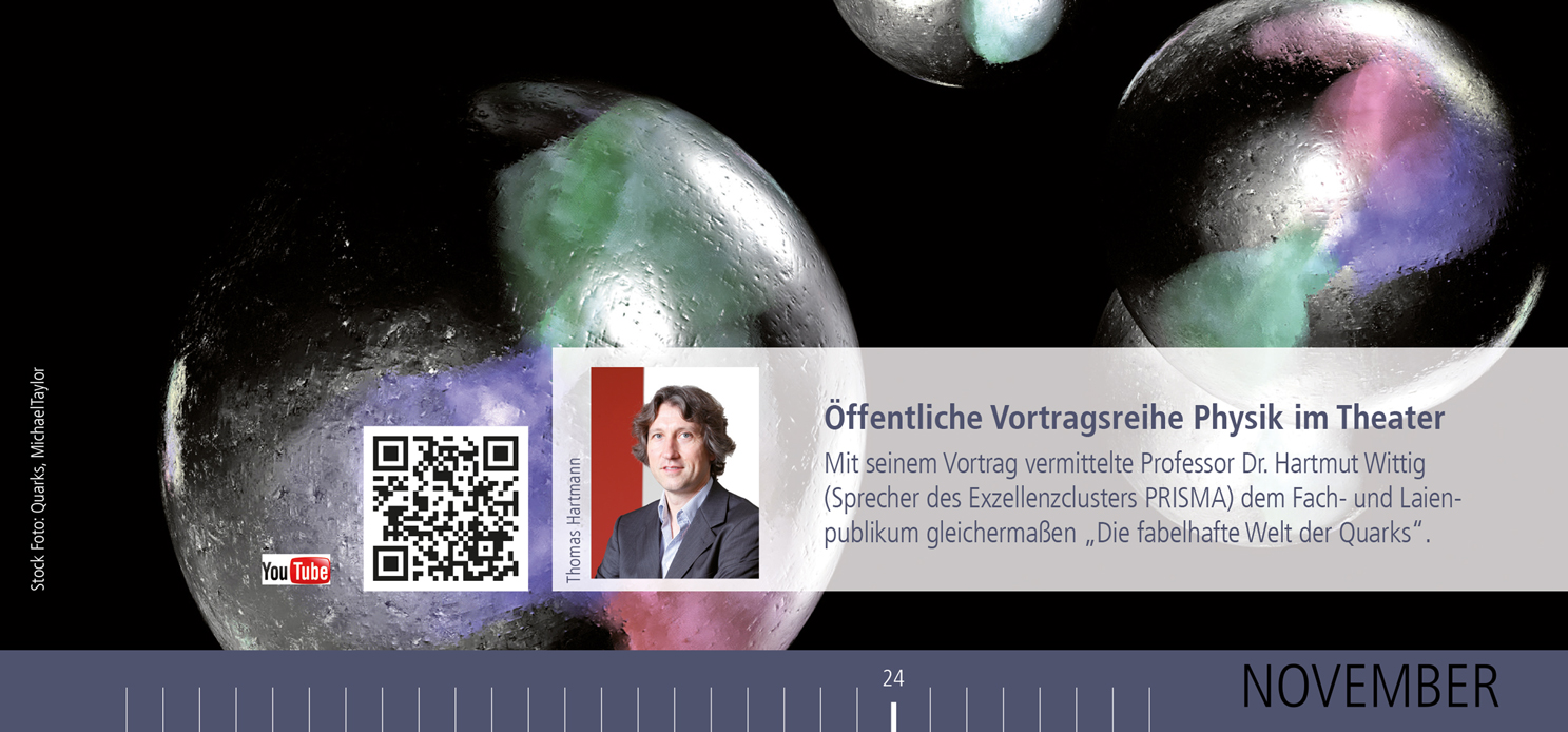 Sie können sich den Vortrag von Professor Wittig auf YouTube in voller Länge anschauen. - Link öffnet neues Browserfenster