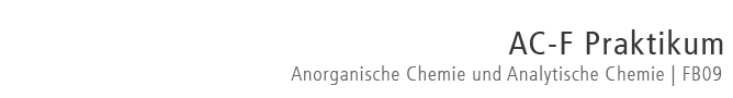 FB 09 - Institut fuer Anorganische und Analytische Chemie - ACF Praktikum