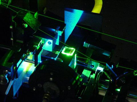 Dye Laser in the Basché group