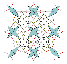 Structure of ANb2P2S12 A = K, Rb, Cs