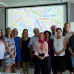 Participants of the Workshop “Exploring Migrant Narratives“ (left to right): Prof. Dr. Anastasia Christou (Middlesex University London), Dipl.-Geogr. Helena Rapp (JGU Mainz), Prof. Dr. Marita Eastmond (University of Gothenburg), Prof. Dr. Veronika Cummings (JGU Mainz), Prof. Dr. Brigitte Bönisch-Brednich (Victoria University of Wellington), Fatma Haron, M. A. (Innsbruck University), Prof. Dr. Mita Banerjee (JGU Mainz), Prof. Dr. Anton Escher (ZIS, JGU Mainz), Prof. Dr. Silke Meyer (Innsbruck University), Dipl.-Geogr. Marie Karner (JGU Mainz), Dr. Ahmad Izzo (JGU Mainz)