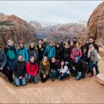 Exkursionsgruppe am Zion Canyon