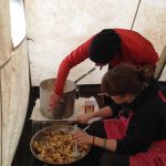 Kochen im Zelt