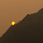 Smog aufgrund der Brandrodung