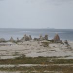 versteinerte Trolle am nördlichsten Punk tder Exkursion, Norwegen