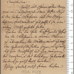 Brief von Dorothea Schlegel © Universitätsbibliothek JGU, Mainz