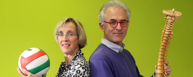 Dr. Brunhilde Schumann-Schmid und Prof. Dr. Wolfgang Schöllhorn vom Institut für Sportwissenschaft initiierten die erste Umfrage zum Thema "Sport & Studium" an der JGU. (Foto: Stefan F. Sämmer)