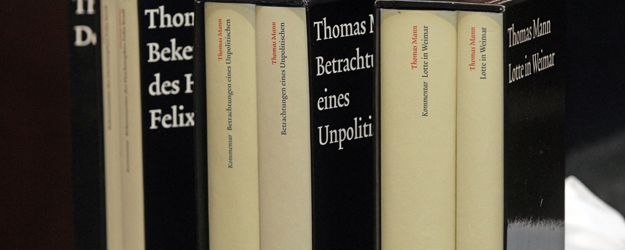 An der 58 Bände umfassenden Großen kommentierten Frankfurter Ausgabe der Werke Thomas Manns hat Stephan Stachorski über 15 Jahre hinweg entscheidend mitgearbeitet. (Foto: Stefan F. Sämmer)