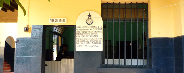 Polizeidienststelle in Ghana (Foto: Jan Beek)