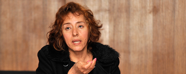 Siboney Obscura Gutiérrez von der Universität in Mexico City warf in ihrem Vortrag einen Blick auf mexikanische Western der 1960er Jahre. (Foto: Uwe Feuerbach)