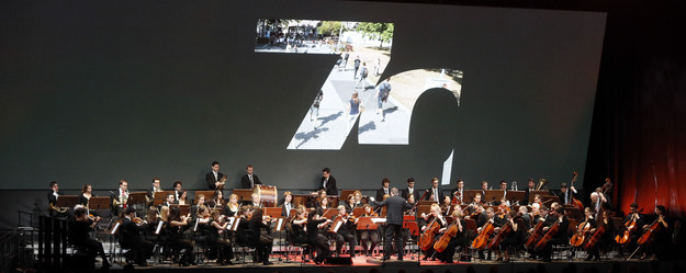 Das Collegium musicum der JGU unter Leitung von Prof. Felix Koch gestaltete das musikalische Rahmenprogramm des Festakts. (Foto: Stefan F. Sämmer)