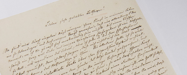 Brief Clemens Brentanos an Ludwig van Beethoven, entstanden zwischen 1811 und 1813 (Foto: Peter Pulkowski)