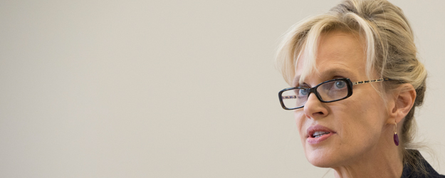 Die Schriftstellerin Siri Hustvedt war der Star der 59. Jahrestagung der Deutschen Gesellschaft für Amerikastudien (DGfA) an der Johannes Gutenberg-Universität Mainz (JGU). (Foto: Peter Pulkowski)