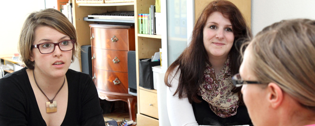 (v.l.) Franziska Runkel, Sarah Dennert und Mareike Hachemer (Foto: Stefan F. Sämmer)