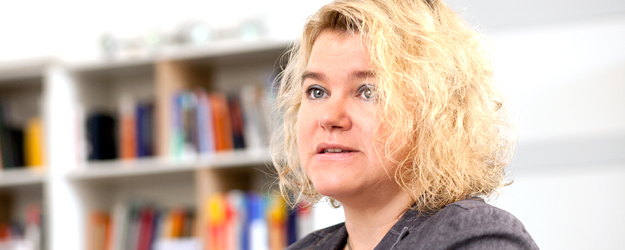 Unter der Leitung von Prof. Dr. Silvia Hansen-Schirra wurde im April 2016 an der JGU eines der weltweit ersten neurolinguistischen Labore für die Translationswissenschaft eingerichtet. (Foto: Britta Hoff)