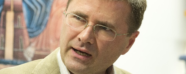 Prof. Dr. Christian Maner vom Arbeitsbereich Osteuropäische Geschichte am Historischen Seminar der JGU verantwortet das historisch-kulturelle Lehrangebot des Lektorats. (Foto: Peter Pulkowski)