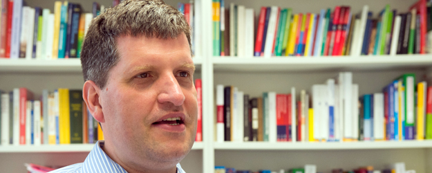 Prof. Dr. Daniel Dreesmann hat in den vergangenen vier Jahren die Arbeitsgruppe Didaktik der Biologie im Fachbereich Biologie der Johannes Gutenberg-Universität Mainz aufgebaut. (Foto: Peter Pulkowski)