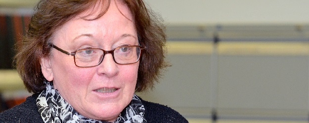 Dr. Evelyn Müller-Küppers leitet seit 1999 das Fremdsprachenzentrum der Johannes Gutenberg-Universität Mainz, das 2012 mit dem Internationalen Studienkolleg zum Internationalen Studien- und Sprachenkolleg (ISSK) fusionierte. (Foto: Uwe Feuerbach)