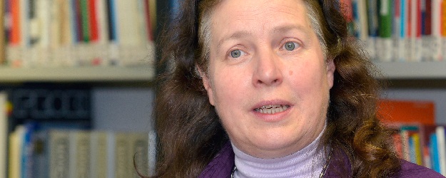 Marina Schneider lehrt seit am Sprachenzentrum der JGU allgemeine und fachsprachliche Kurse in Englisch. (Foto: Uwe Feuerbach)