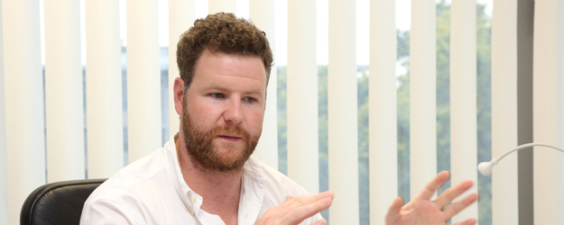 Michael Grupp gründete 2012 gemeinsam mit zwei Kommilitonen die Onlineplattform für Doktoranden, für die sie 2014 mit dem Mainzer Wirtschaftspreis ausgezeichnet wurden. (Foto: Stefan F. Sämmer)