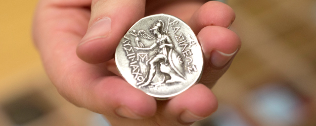 Lysimachos coin (photo: Peter Pulkowski)