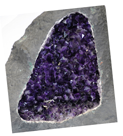 Amethystdruse aus Minas Gerais Brasilien (Foto: B. Weber)