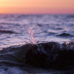 Sonnenuntergang am Meer als Beispiel für ein Bild